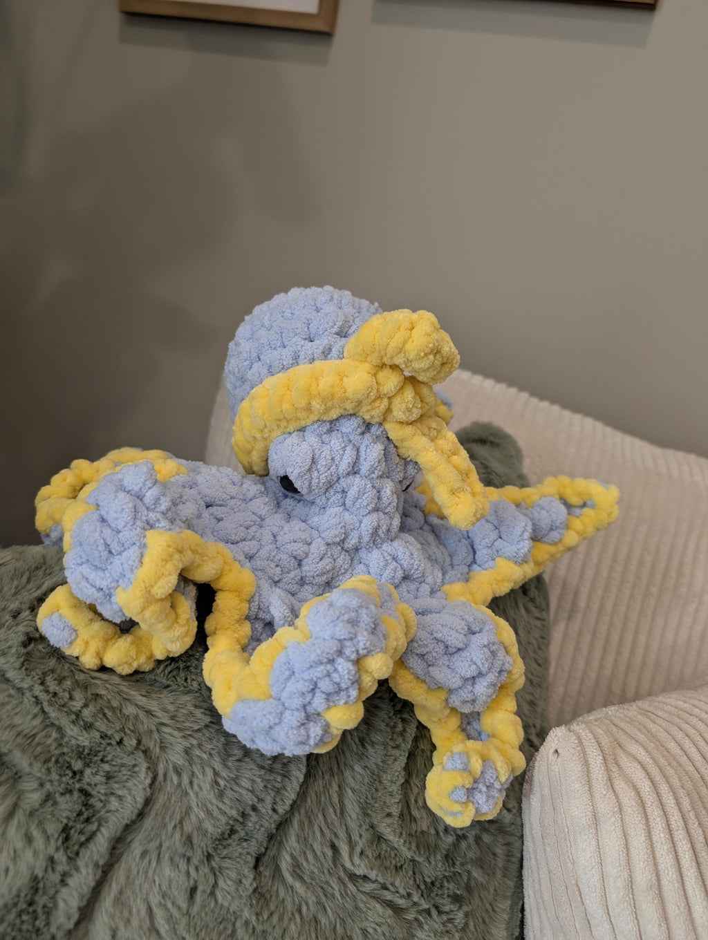 Handmade Crochet Octopus Plush | Sensory Comfort Toy, ADHD Autism Friendly, Squishy Fidget Stuffed Animal