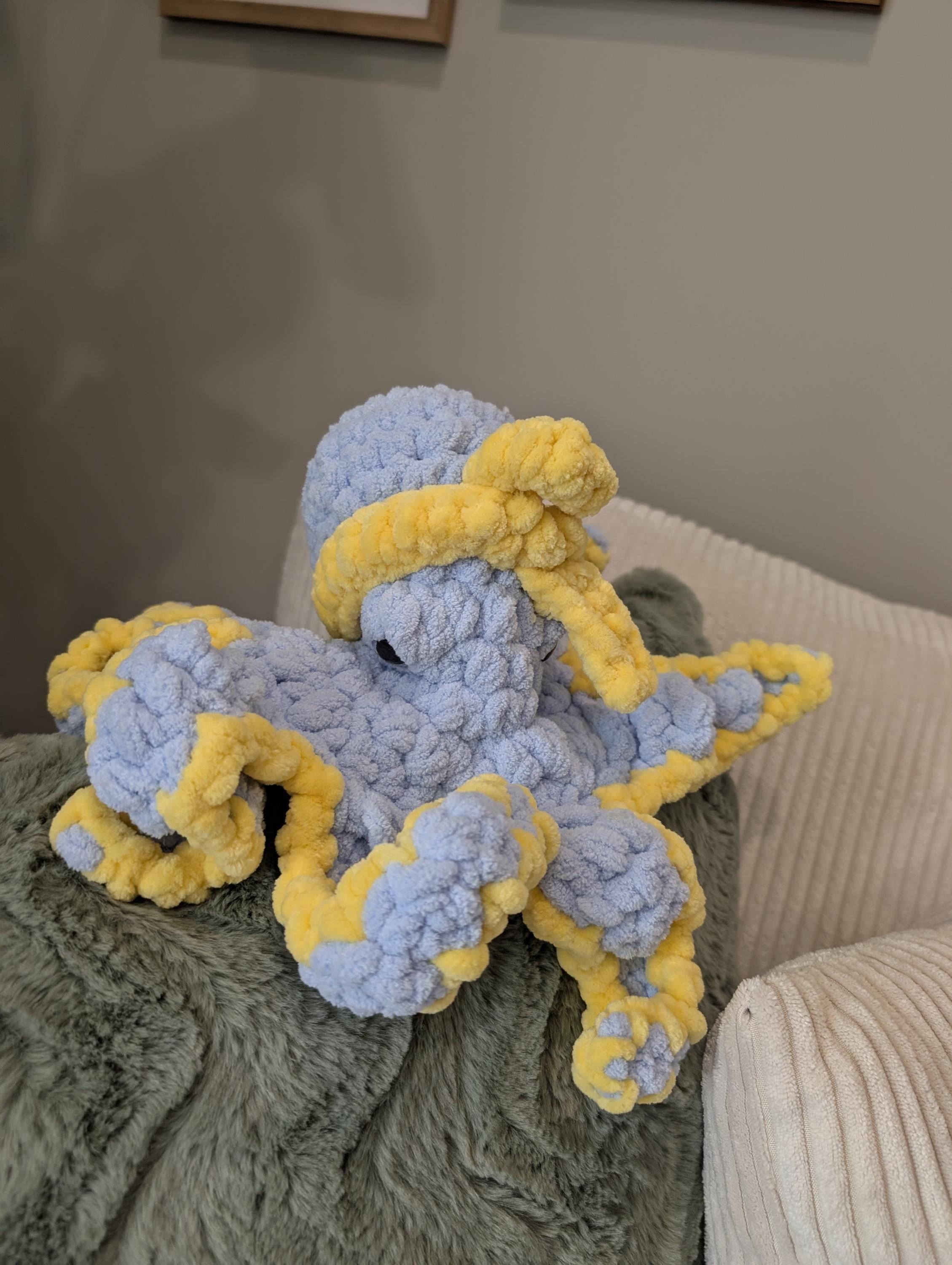 Handmade Crochet Octopus Plush | Sensory Comfort Toy, ADHD Autism Friendly, Squishy Fidget Stuffed Animal