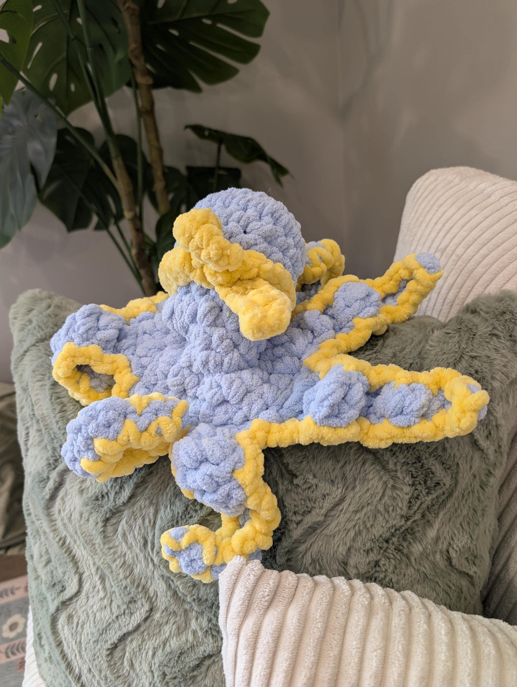 Handmade Crochet Octopus Plush | Sensory Comfort Toy, ADHD Autism Friendly, Squishy Fidget Stuffed Animal