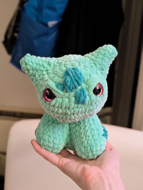Bulby | Crochet Dinosaur | handmade characters | Anime | soft plushies | poke| Crochet Gift