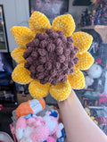 Crochet Sunflower Plushie | Textured Amigurumi, Autism Awareness Sensory Toy| Crochet Gift