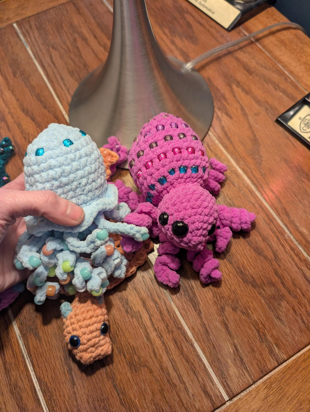 Crochet Jellyfish Keychain | Sensory Fidget Plush Toy, Kawaii Anxiety Relief