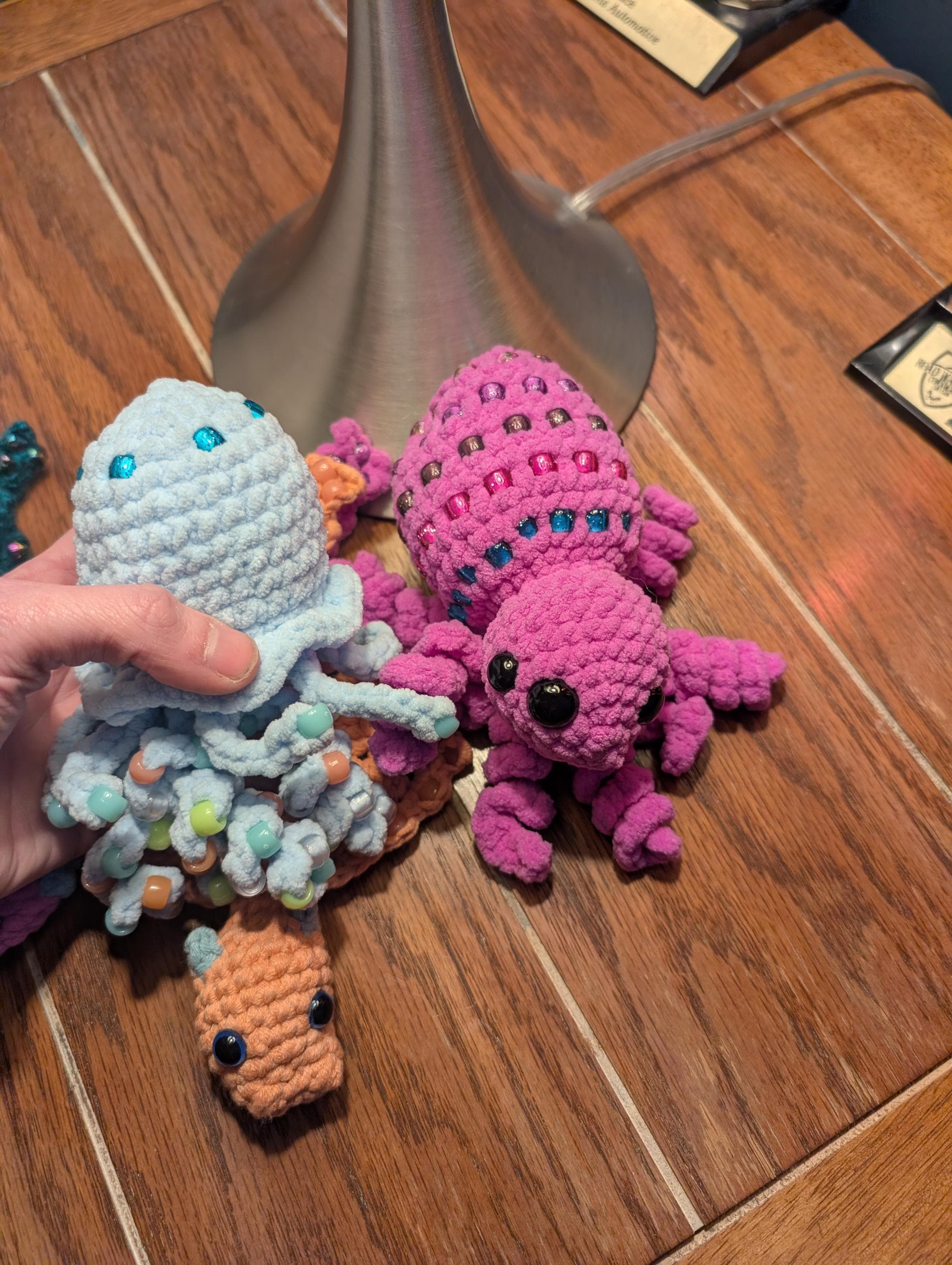 Crochet Jellyfish Keychain | Sensory Fidget Plush Toy, Kawaii Anxiety Relief