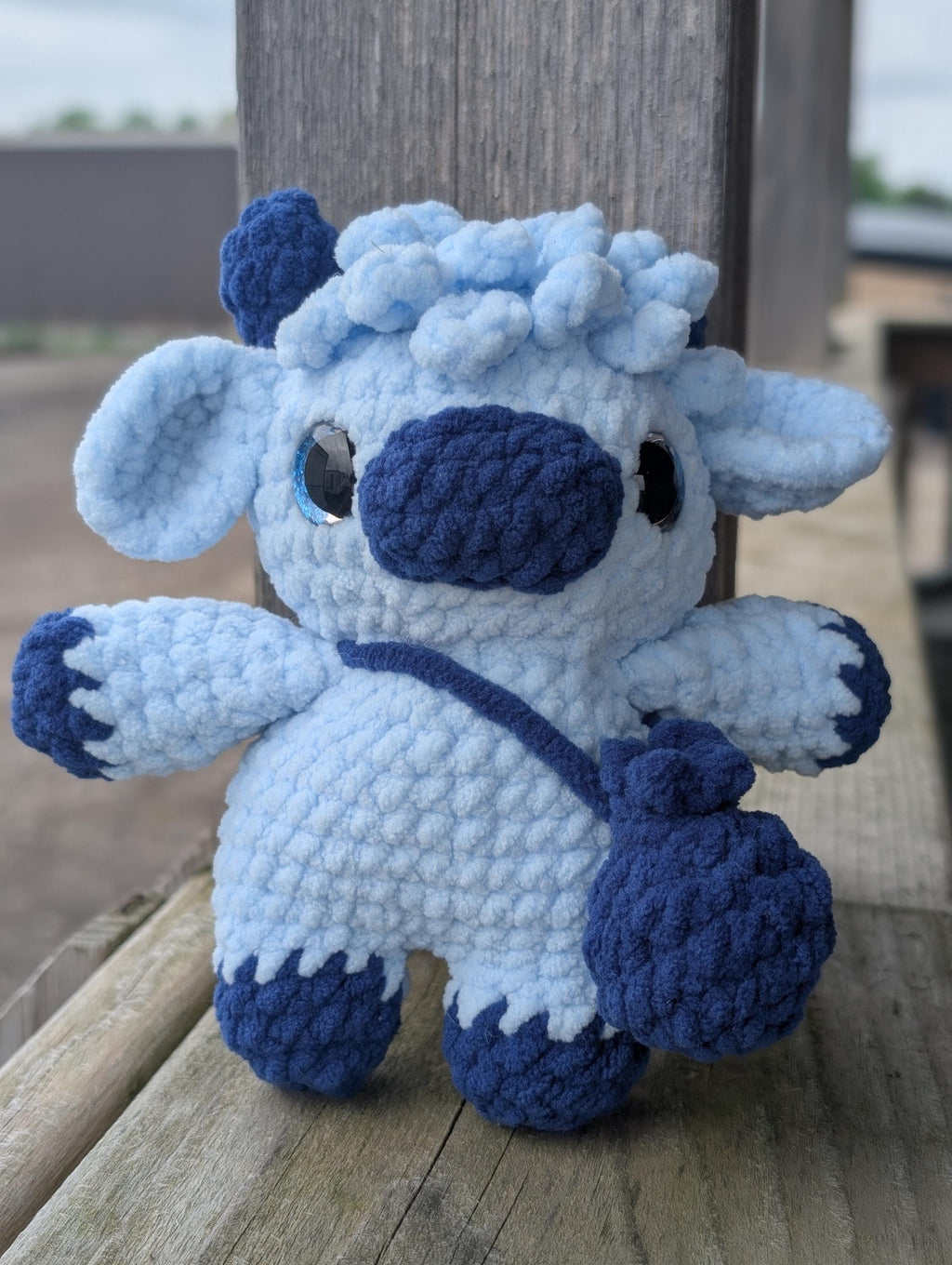 Crochet Mini Highland Cow Plushie | Handmade Amigurumi, Kawaii Decor, Cottagecore Charm