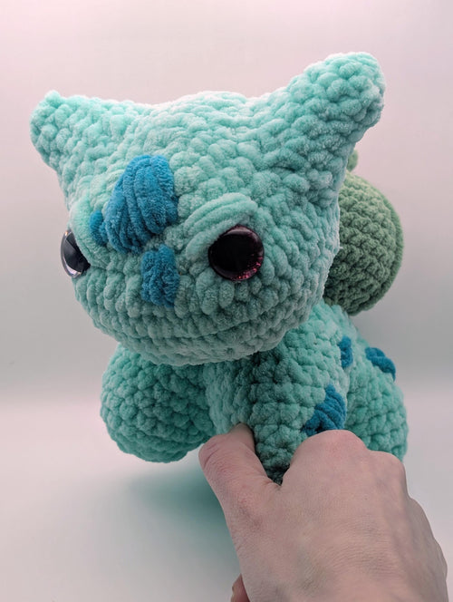 Bulby | Crochet Dinosaur | handmade characters | Anime | soft plushies | poke| Crochet Gift