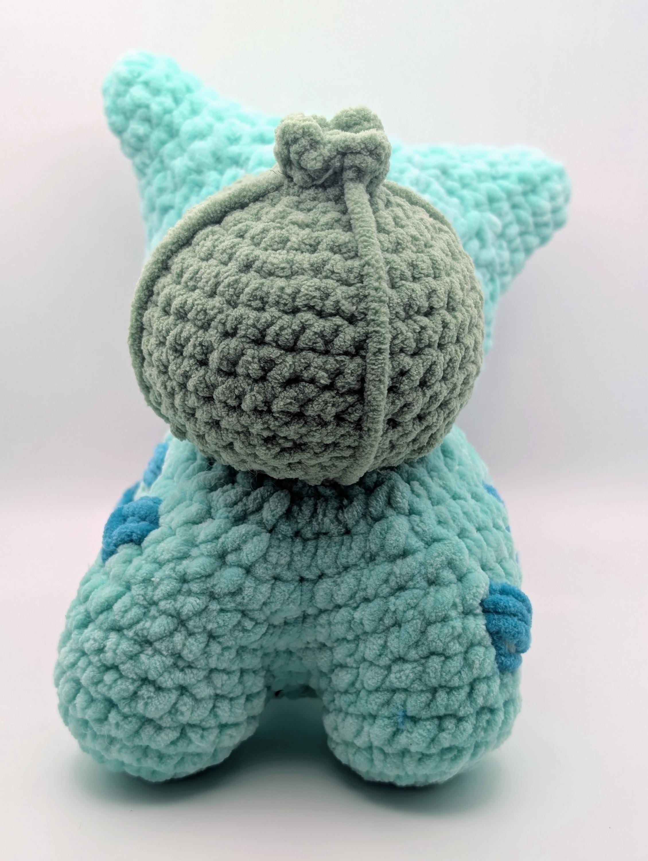 Bulby | Crochet Dinosaur | handmade characters | Anime | soft plushies | poke| Crochet Gift