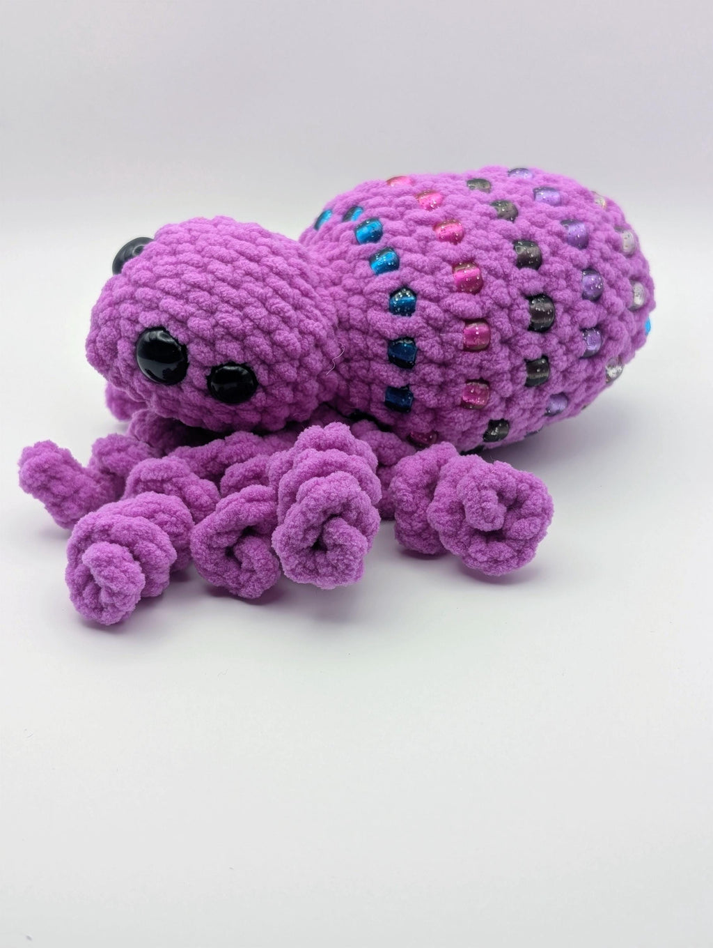 Crochet Spider Plushie | Soft Sensory Fidget Toy, Spooky Stuffed Animal| Crochet Gift