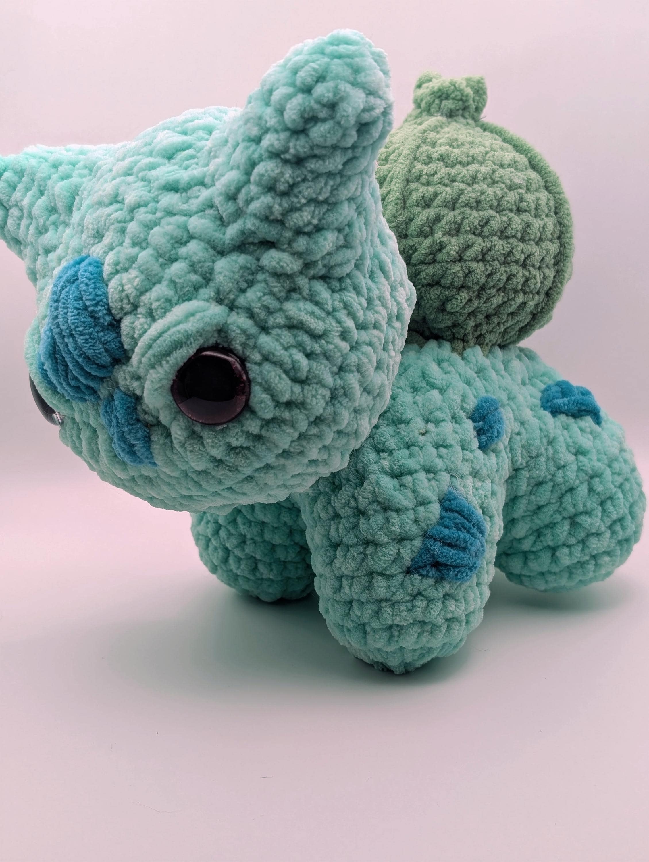Bulby | Crochet Dinosaur | handmade characters | Anime | soft plushies | poke| Crochet Gift