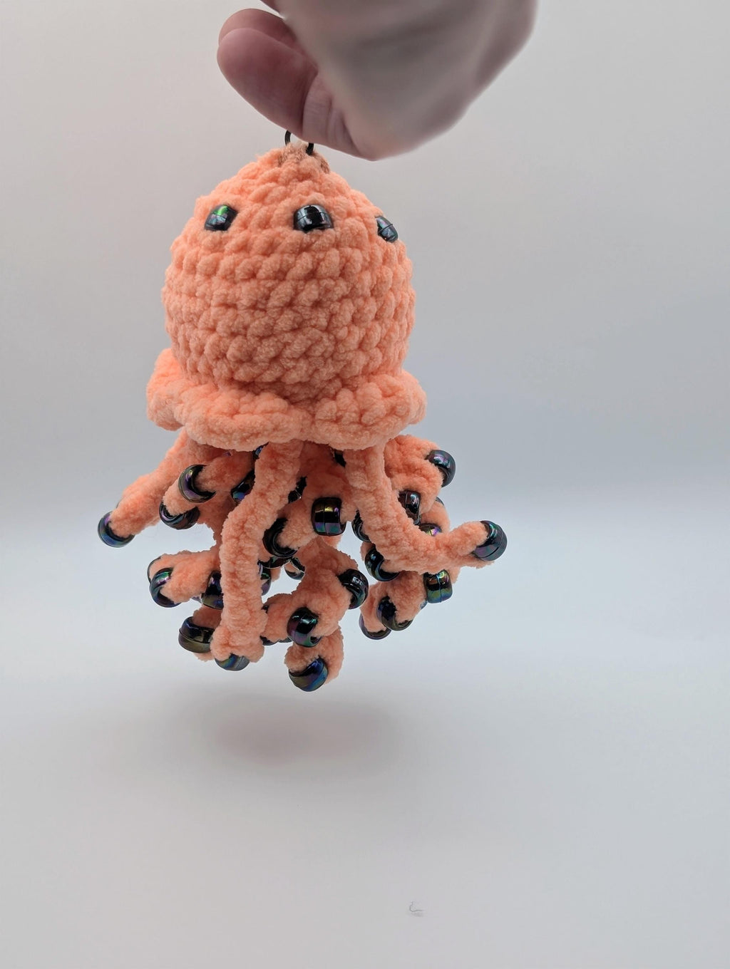 Crochet Jellyfish Keychain | Sensory Fidget Plush Toy, Kawaii Anxiety Relief