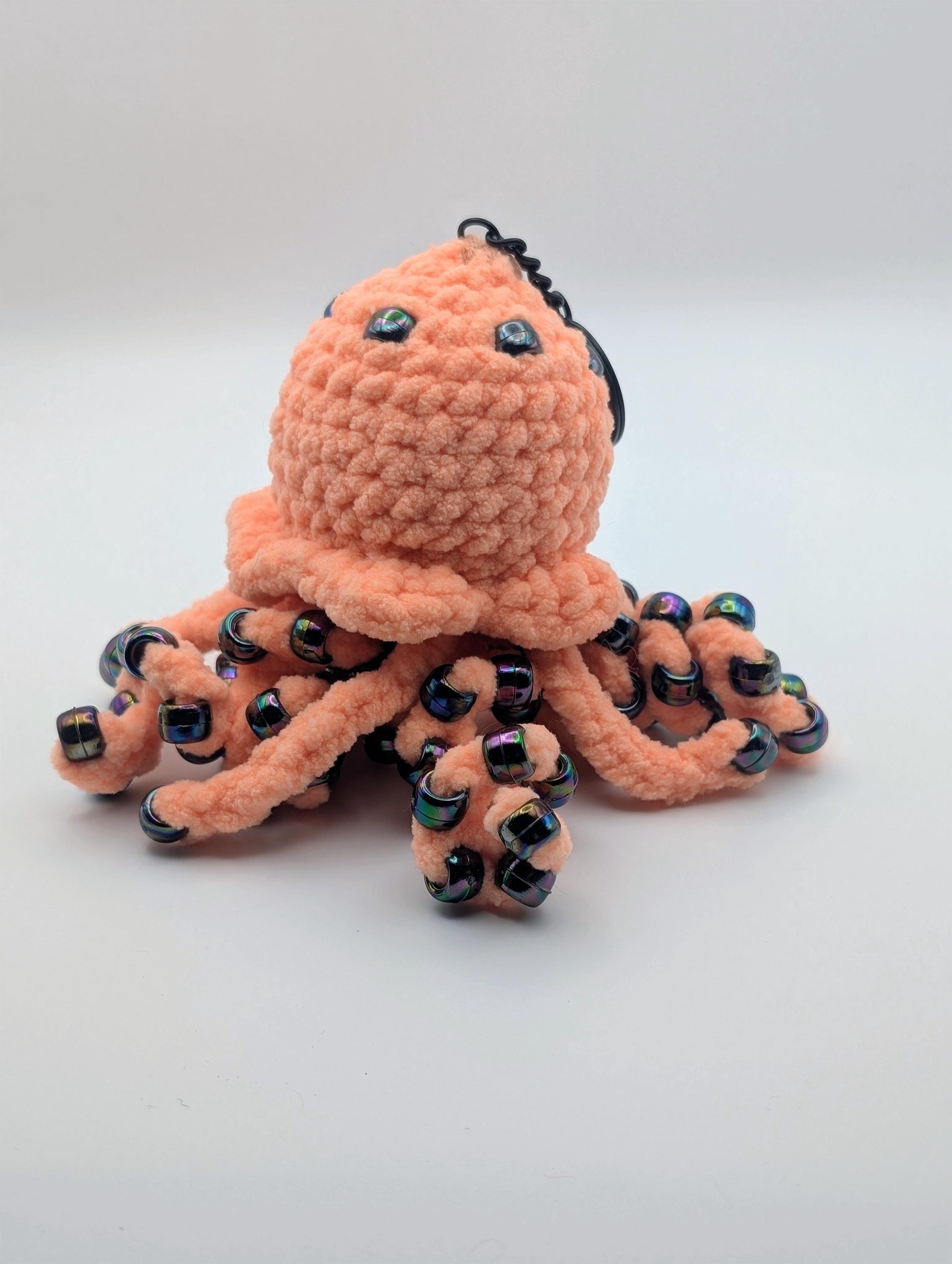 Crochet Jellyfish Keychain | Sensory Fidget Plush Toy, Kawaii Anxiety Relief