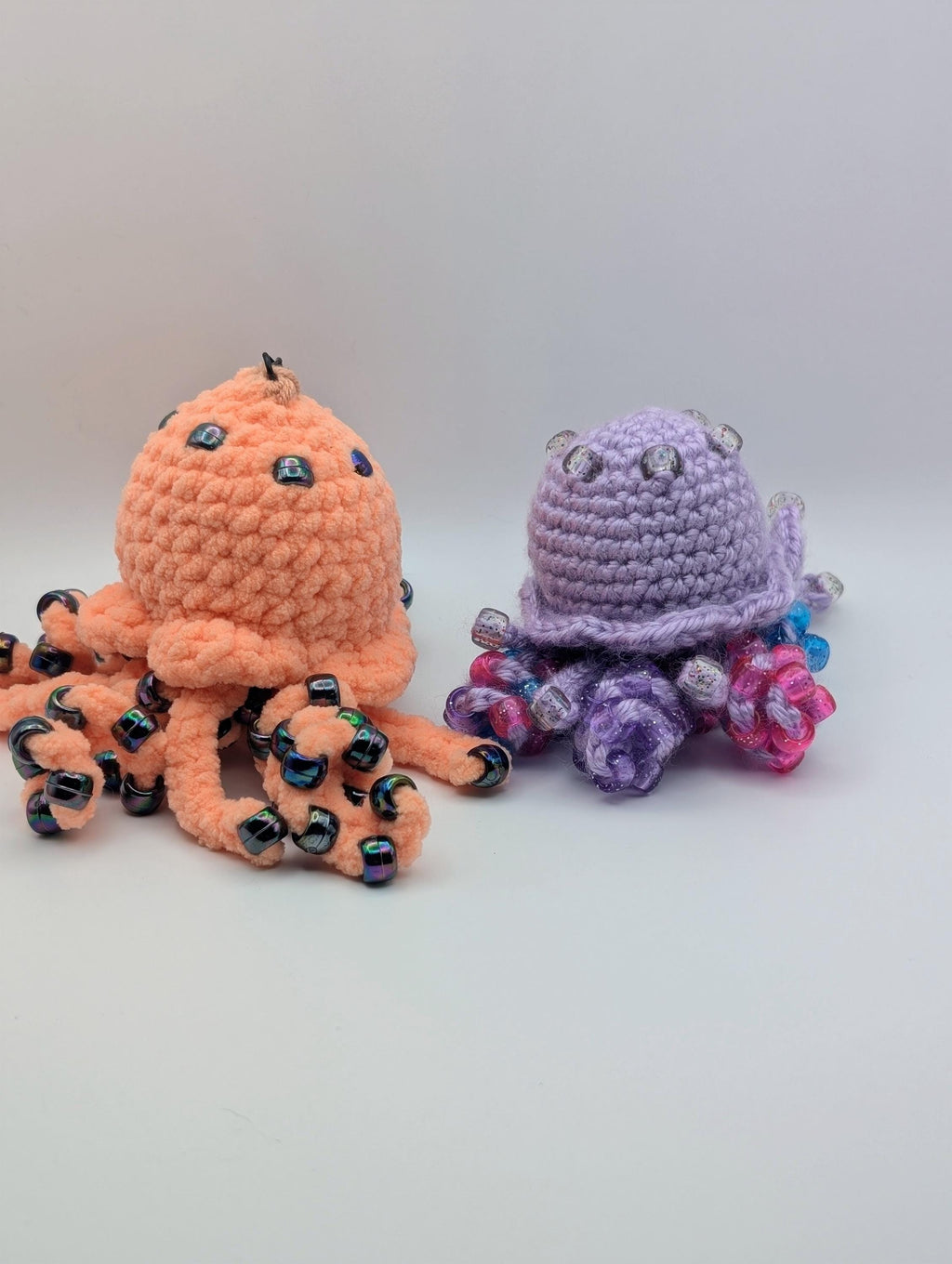 Crochet Jellyfish Keychain | Sensory Fidget Plush Toy, Kawaii Anxiety Relief