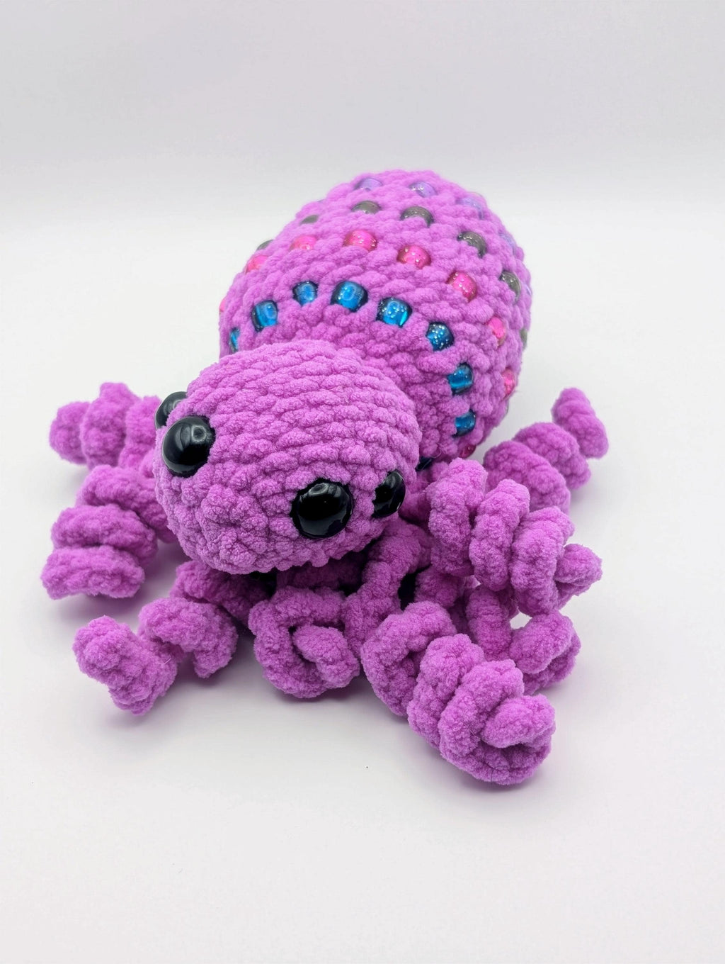 Crochet Spider Plushie | Soft Sensory Fidget Toy, Spooky Stuffed Animal| Crochet Gift